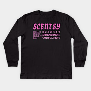 i sell it, i use it, i love it, i am scentsy independent consultant, Scentsy Independent Kids Long Sleeve T-Shirt